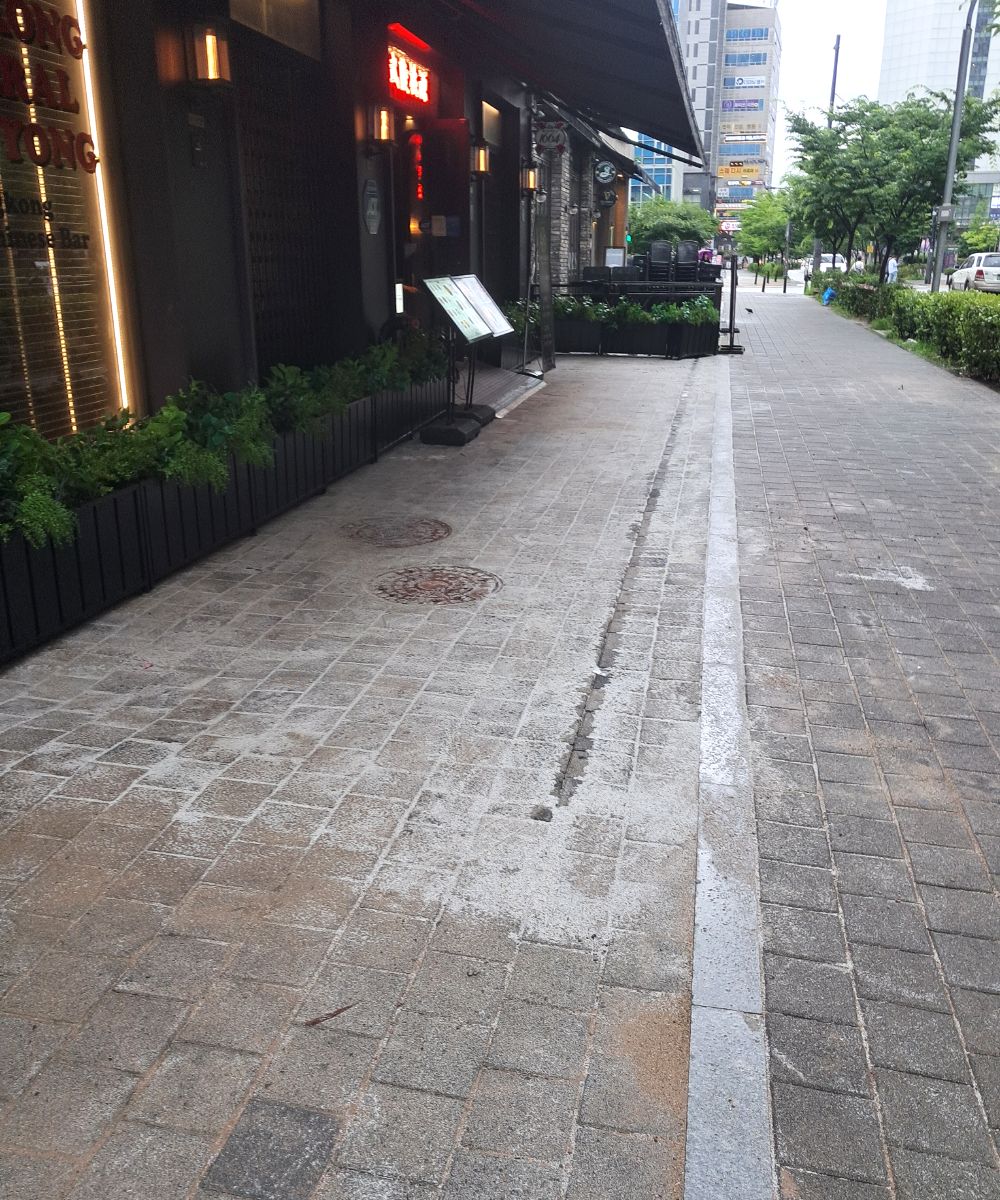 마곡 보도블럭보수 완료 현장