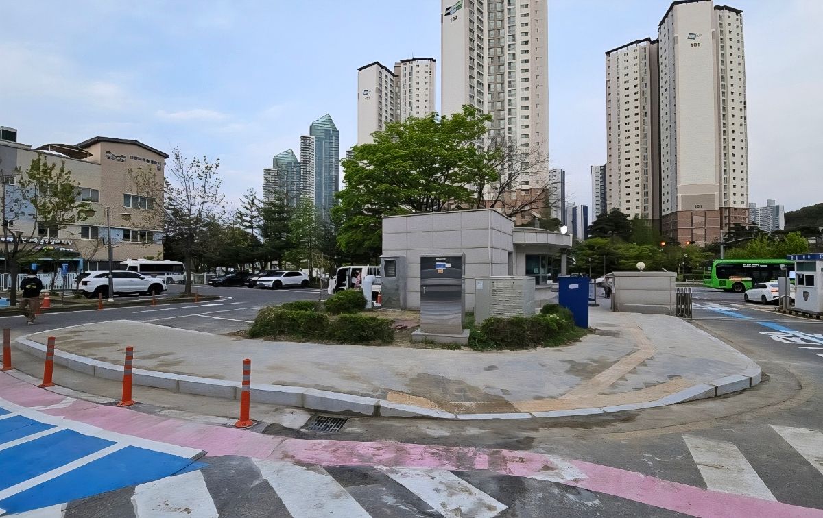 보도블럭설치 완료 현장